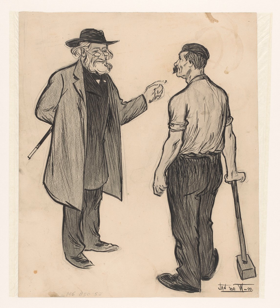 Marxista munkás alkotó: Jan de Waardt (signed by artist)