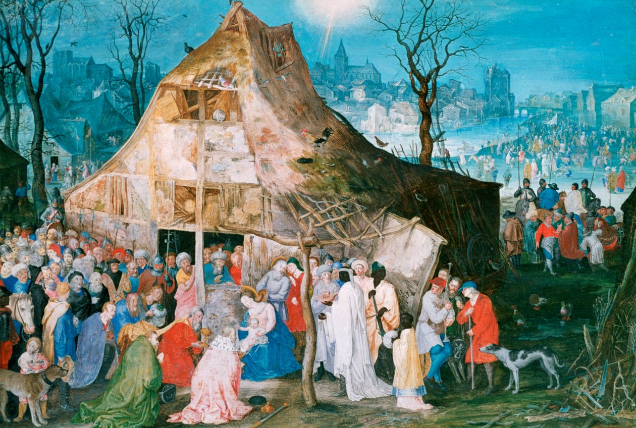 Királyimádás, 1598 alkotó: Jan the Elder Brueghel