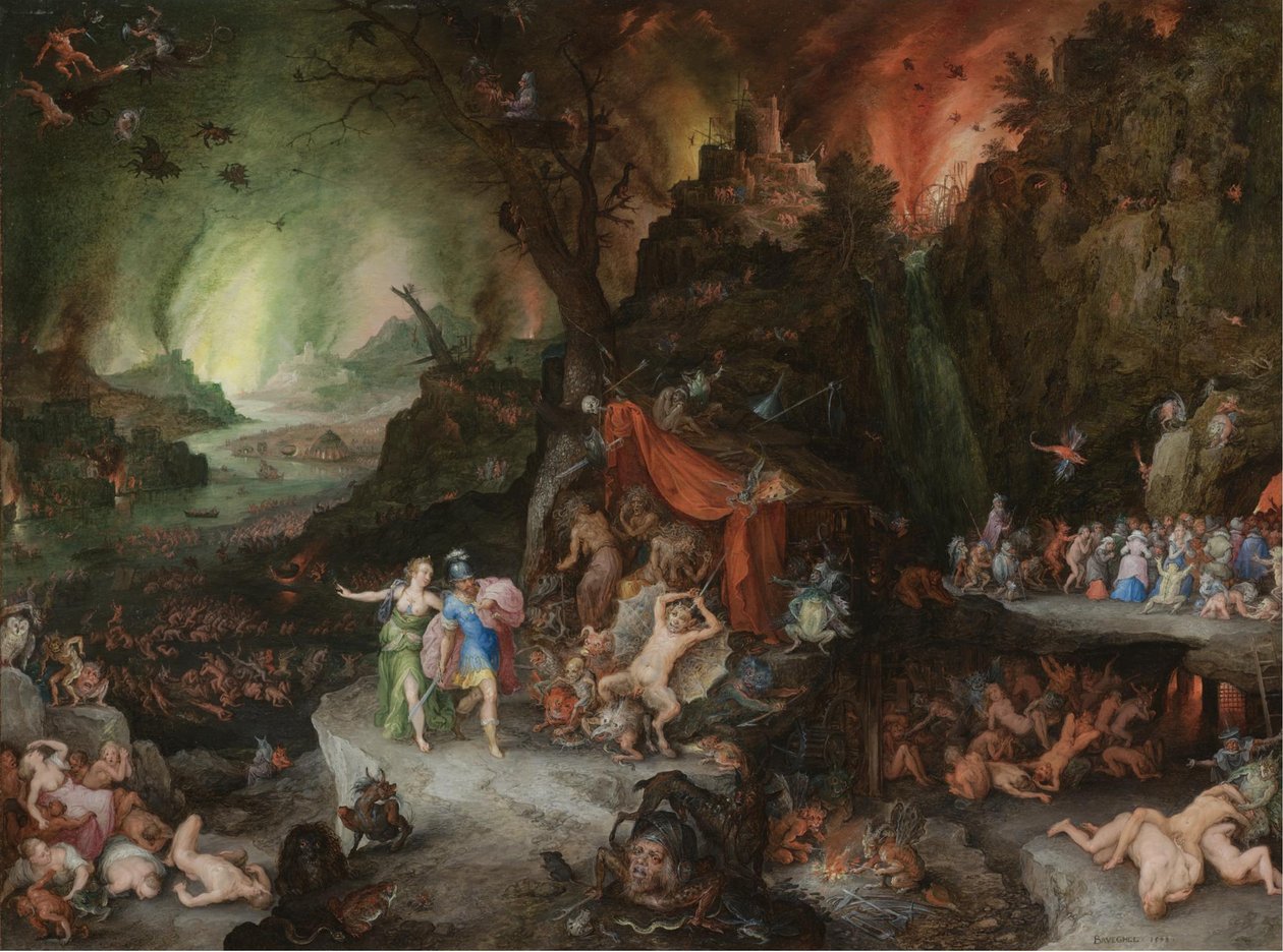Aeneas és a Szibilla az alvilágban, 1598 alkotó: Jan the Elder Brueghel