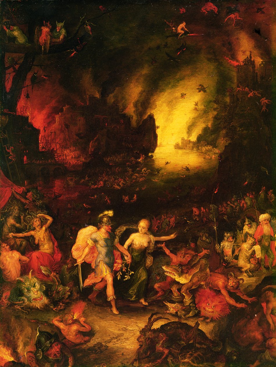 Aeneas in Hades (részlet) alkotó: Jan the Elder Brueghel