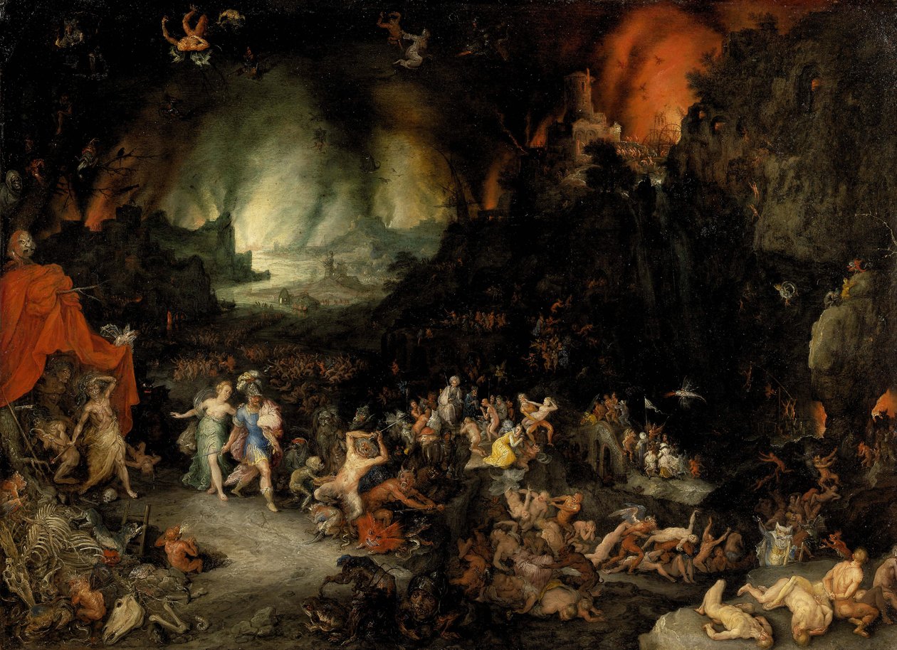 Aeneas az alvilágban – Peinture de Jan Brueghel, the Elder alkotó: Jan the Elder Brueghel