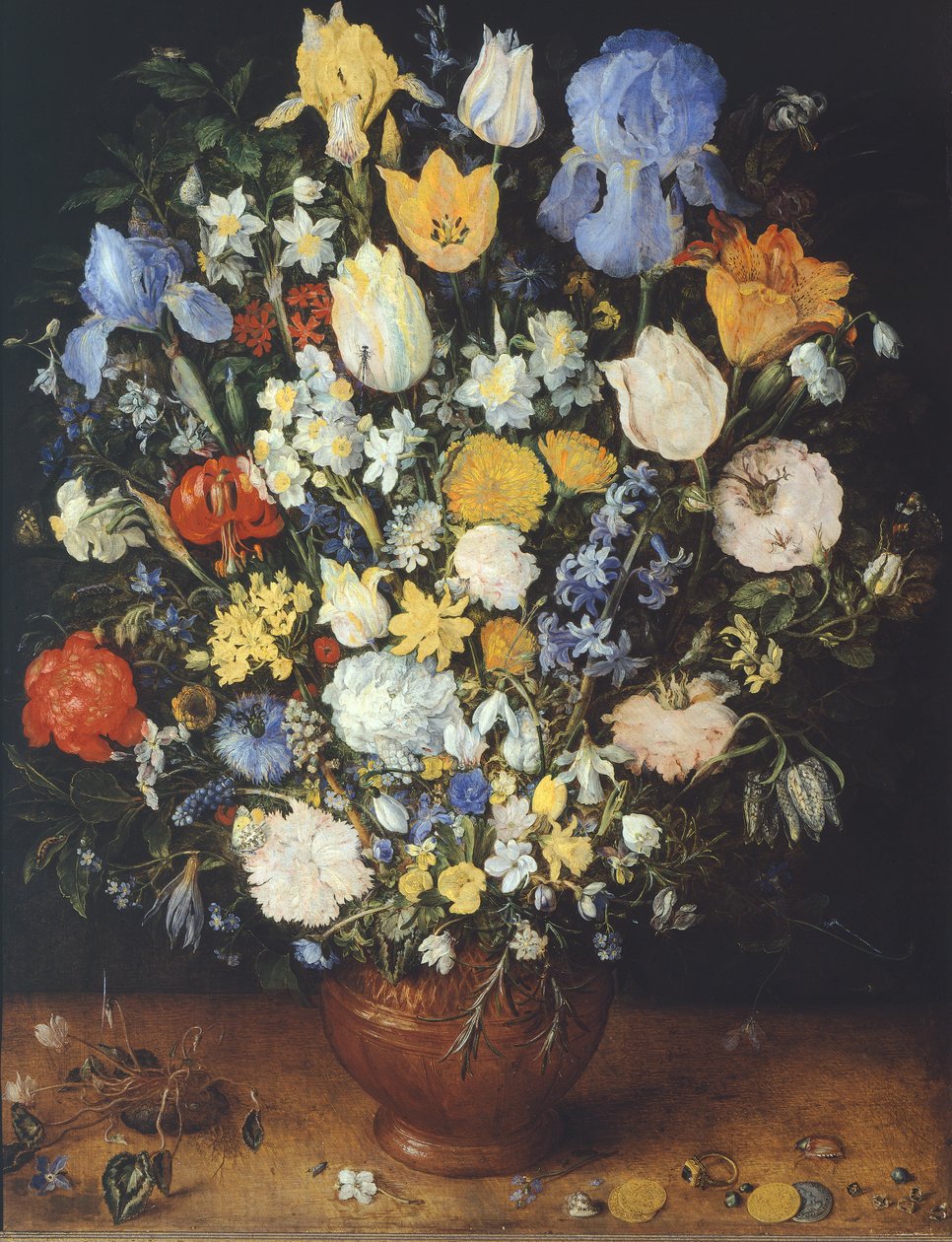 Virágcsokor kerámia vázában alkotó: Jan the Elder Brueghel