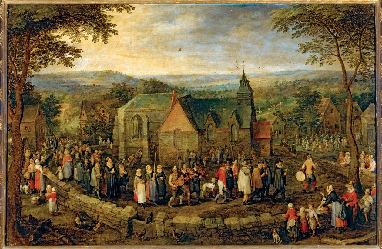 Country Wedding ... (olaj, vászon) alkotó: Jan the Elder Brueghel