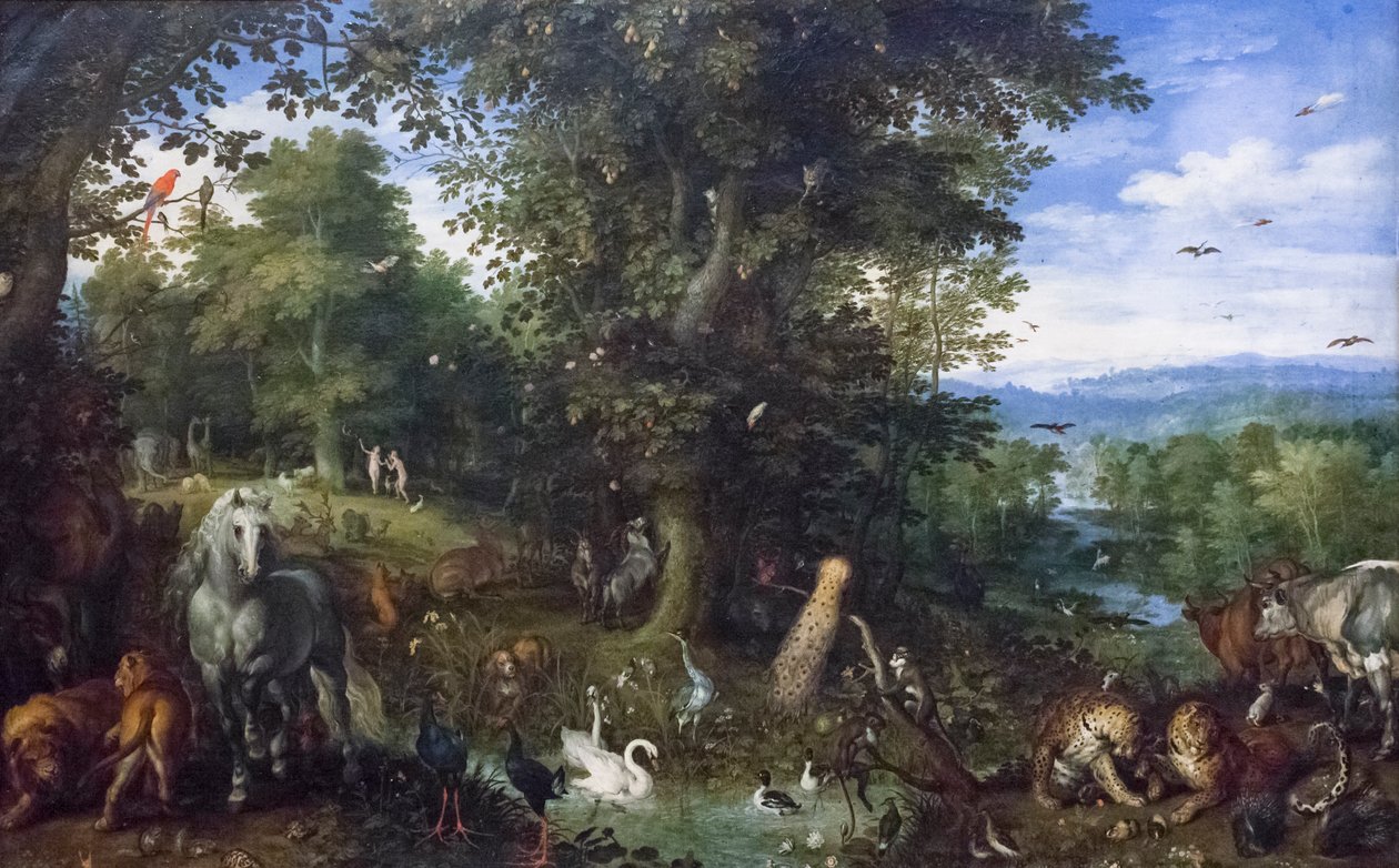 Földi paradicsom az eredendő bűnnel alkotó: Jan the Elder Brueghel