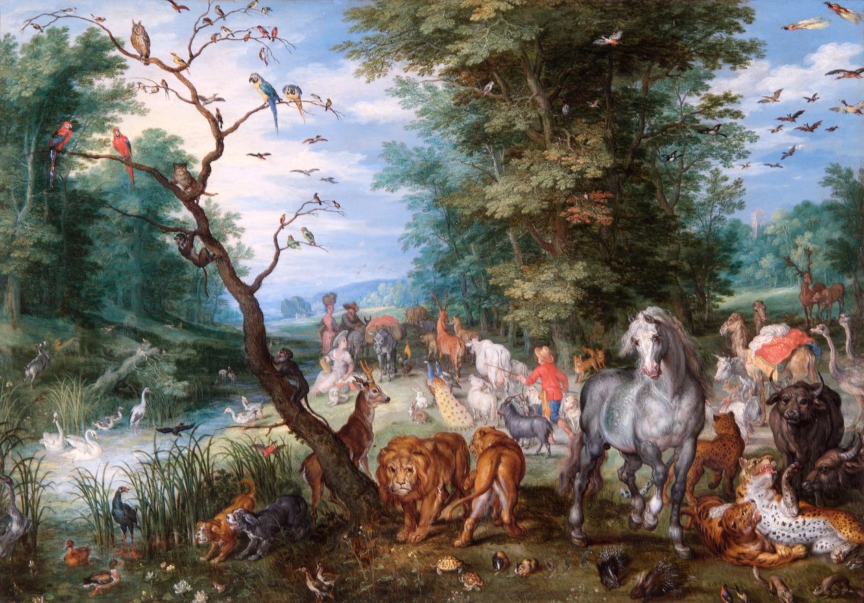 Belépés a Bárkába alkotó: Jan the Elder Brueghel