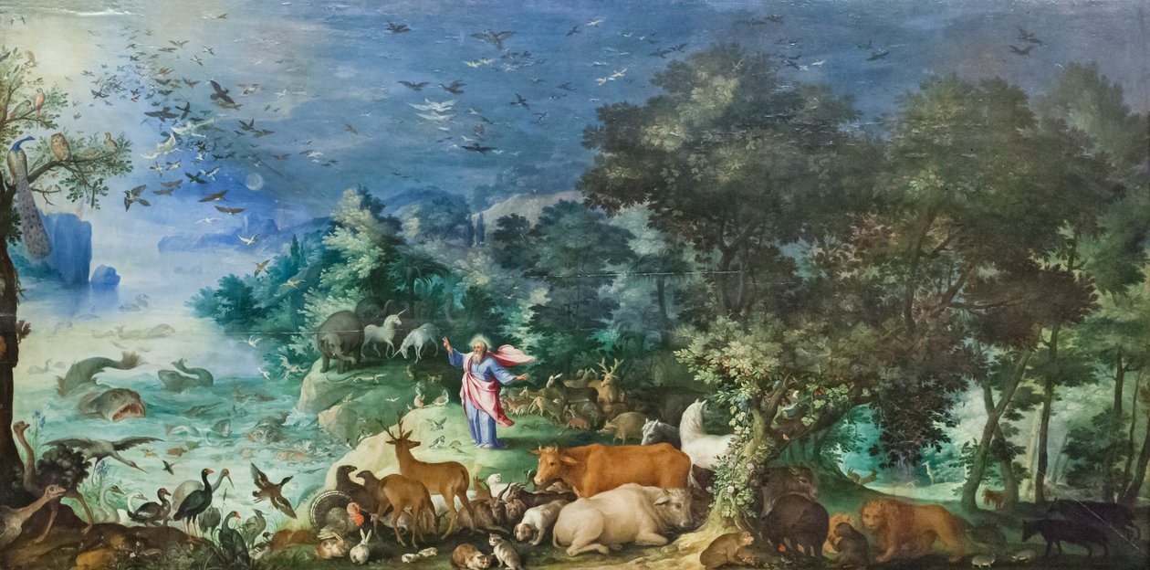 Táj az állatok létrehozásával alkotó: Jan the Elder Brueghel