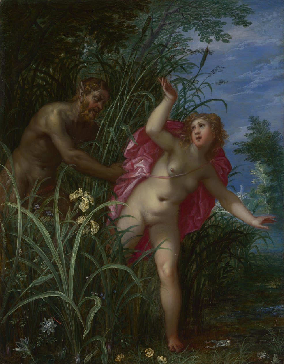 Pan üldözi Syrinxet, 1615 után alkotó: Jan the Elder Brueghel