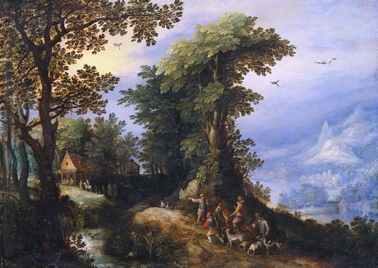 Visszatérés a vadászatból alkotó: Jan the Elder Brueghel
