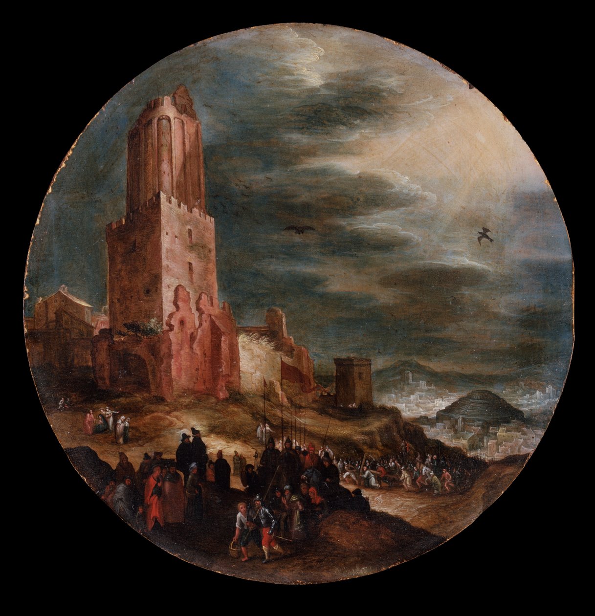 Út a Golgotára, 1600 körül alkotó: Jan the Elder Brueghel