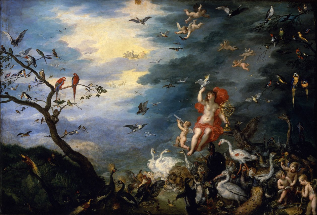 A levegő allegóriája, az "Elemek allegóriájáról" szóló sorozatból, 1621 alkotó: Jan the Elder Brueghel