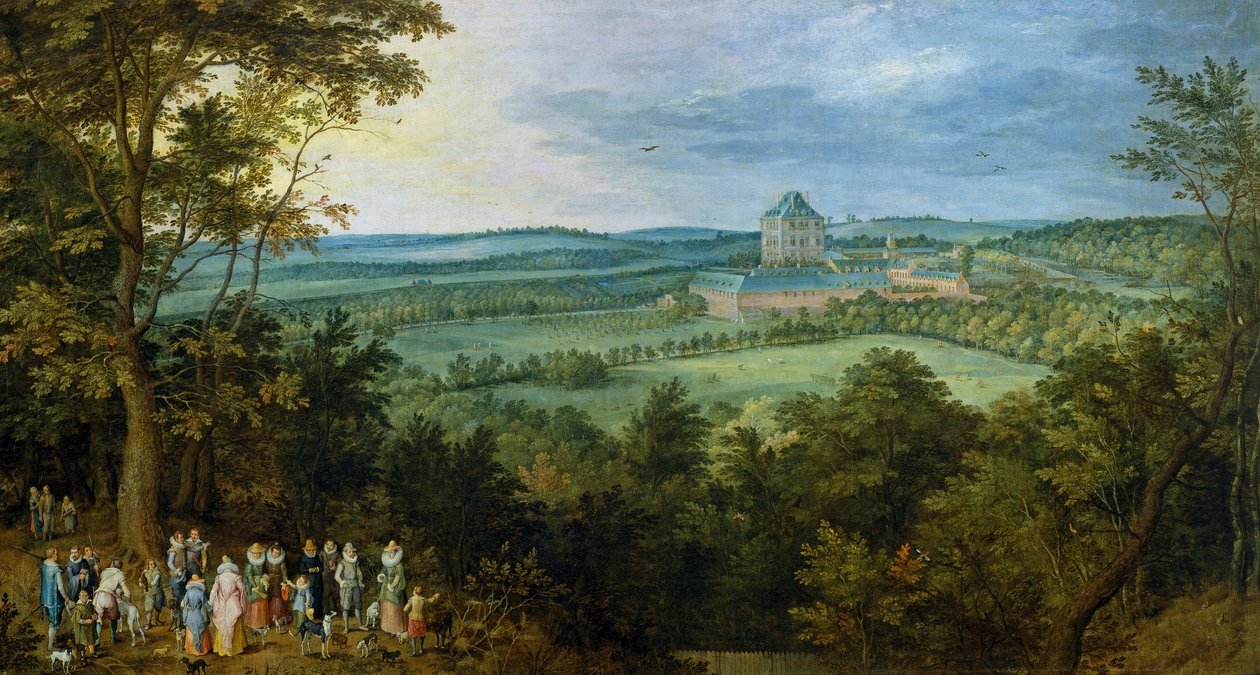 A főherceg és a főhercegné vadászaton, 1611 körül (olaj, vászon) alkotó: Jan the Elder Brueghel