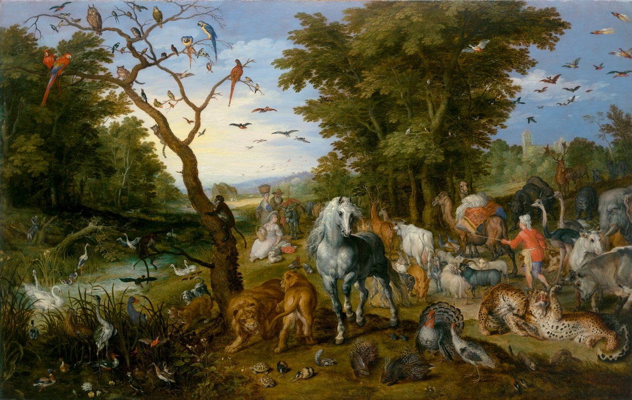 Az állatok belépése Noé bárkájába alkotó: Jan the Elder Brueghel