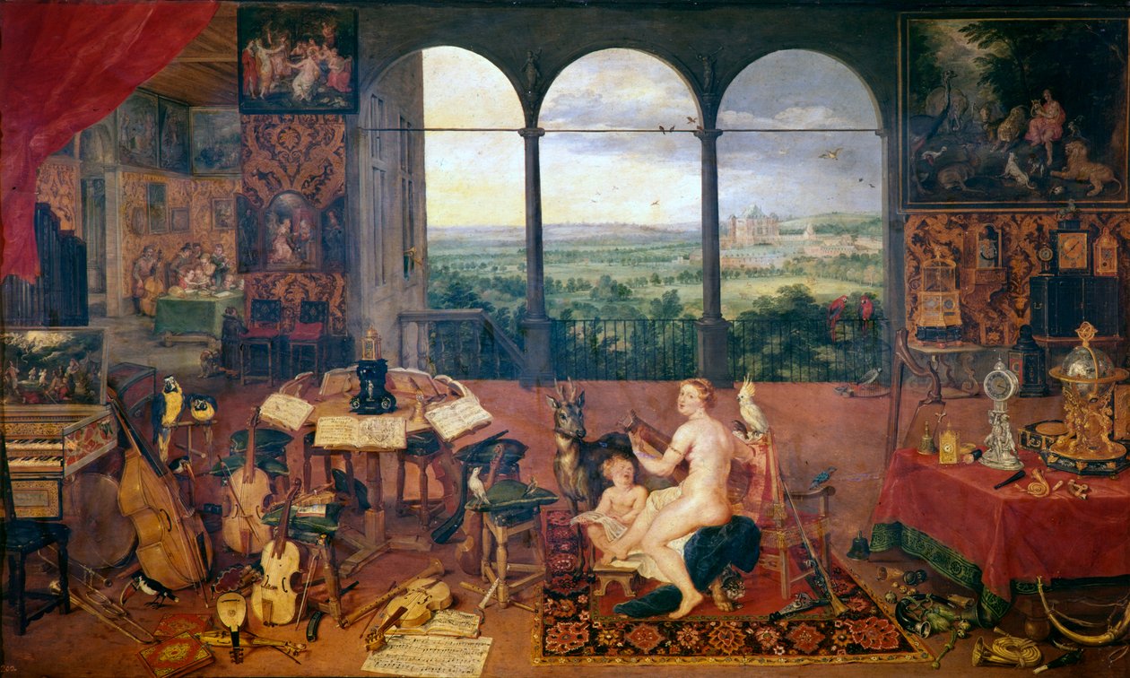 A hallásérzék, 1618 alkotó: Jan the Elder Brueghel