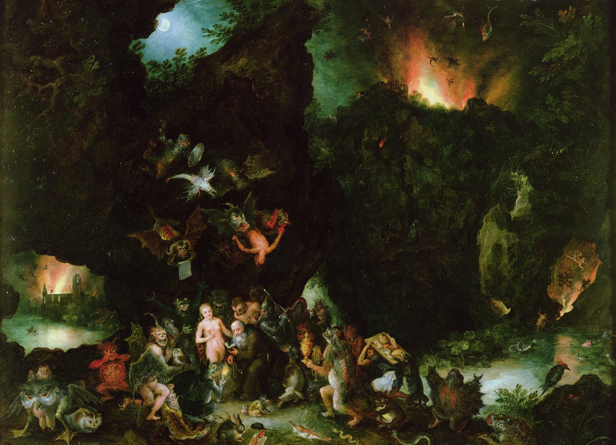 Szent Antal megkísértése – Pokol, 1594 (olaj, réz) alkotó: Jan the Elder Brueghel