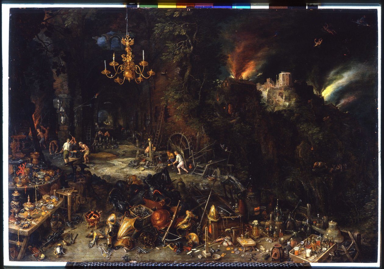 Brueghel Jan I (1568-1625) tűz 1621 (olaj, vászon) alkotó: Jan the Elder Brueghel