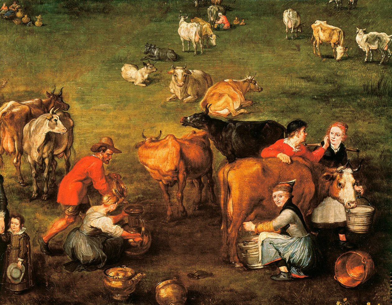 "A parasztok élete", Jan Bruegel festményének részlete alkotó: Jan the Elder Brueghel