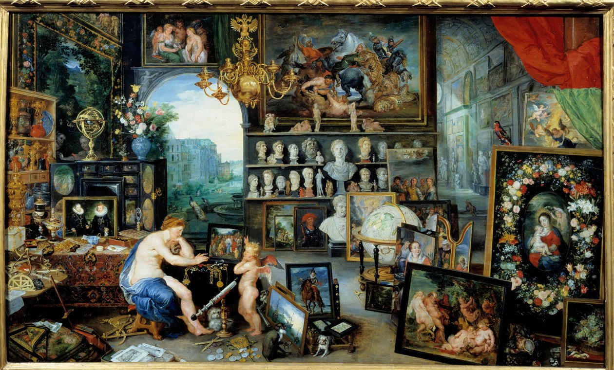 Nézet. Az öt érzék allegóriája Jan I. Brueghel Dit De Velours festménye (1568-1625) Ec. Nagyzolás alkotó: Jan the Elder Brueghel