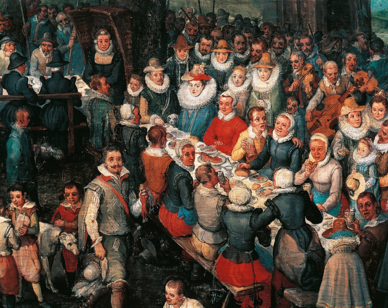 Esküvői bankett, részlet alkotó: Jan the Elder Brueghel