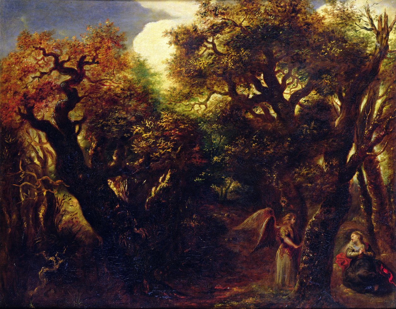 Erdős táj Hágárral és az angyallal, 1645 körül alkotó: Jan the Elder Lievens