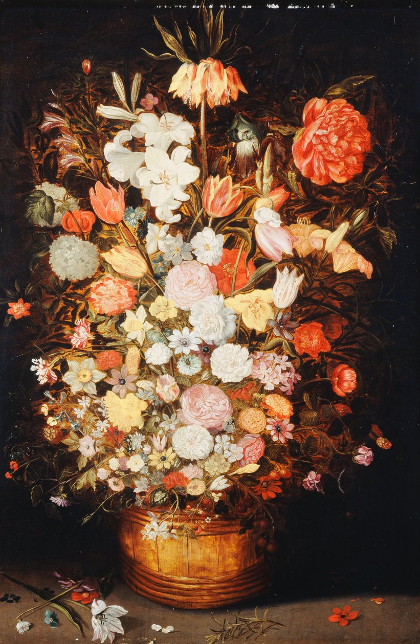 Virágcsendélet egy fakádban, 1630-as évek alkotó: Jan Brueghel the Younger