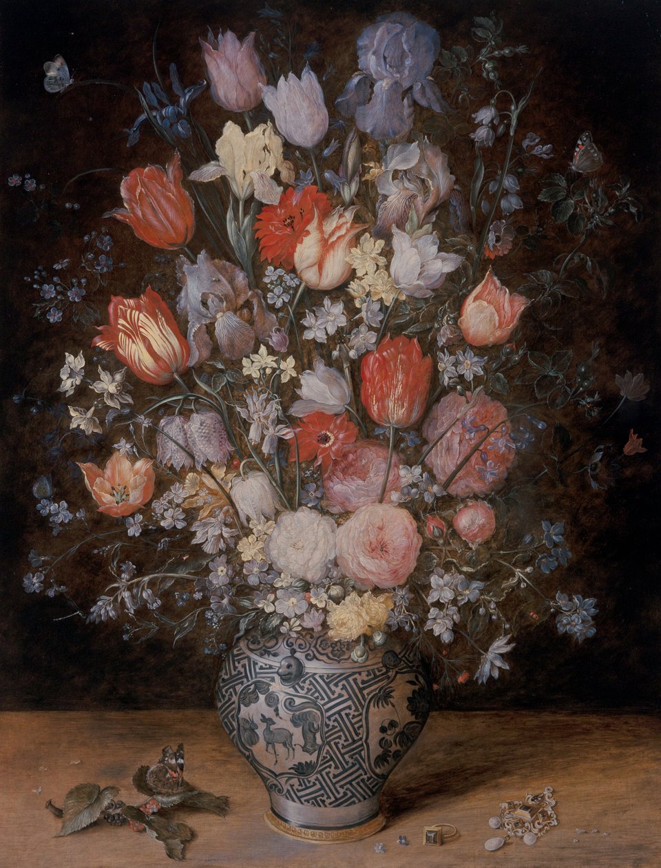 Still Life Of Flowers In A Wooden Tub alkotó: Jan the Younger Brueghel