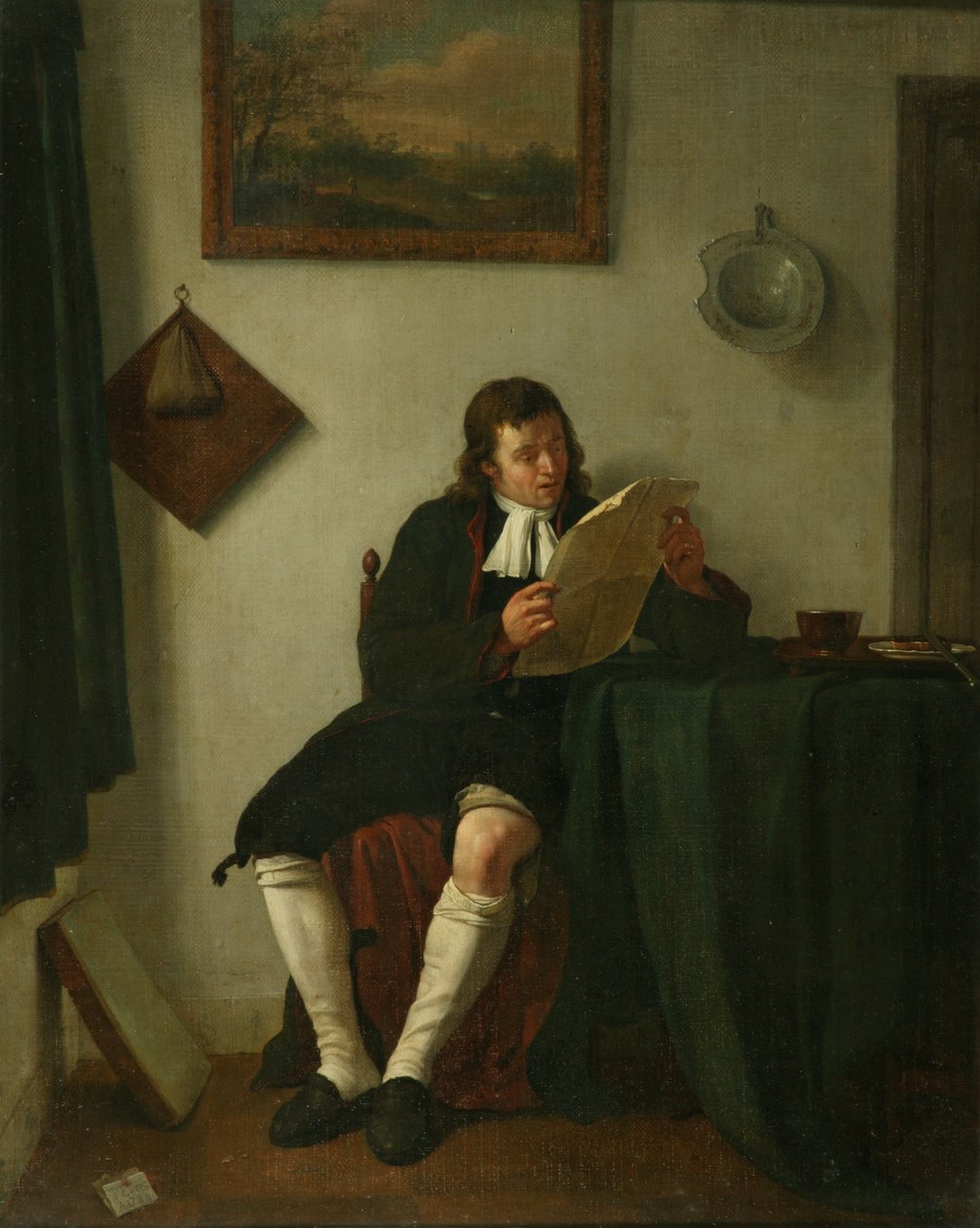 Belső egy ember olvasó alkotó: Jan the Younger Ekels