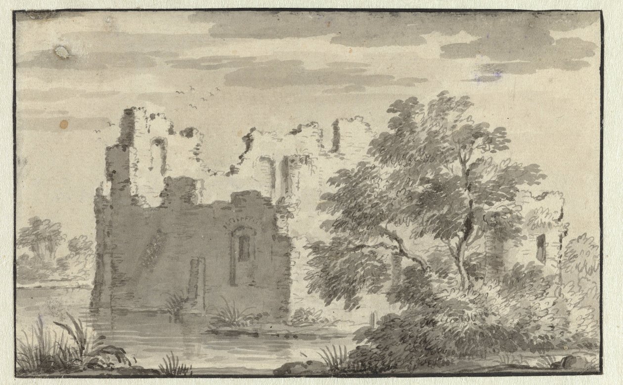 Az oosterwijki Huis te erdő romjai alkotó: Jan van Aken (attributed to)