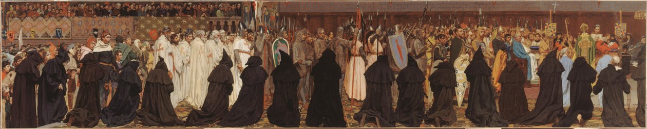 Jó Károly temetése Bruges-ben, 1127. április 22-én alkotó: Jan van Beers