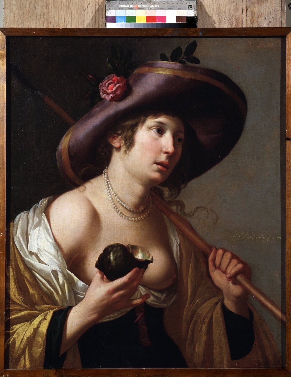 ""Granida portréja"" Granida karaktere, aki egy kagylót tart, amivel megissza a vizet, amit Daifilo pásztor ad neki. Pieter Corneliszoon Hooft "Granida" című darabja alapján. Jan van Bylert festménye (1598-1671) Gyűjtemények Múzeuma alkotó: Jan van Bijlert or Bylert