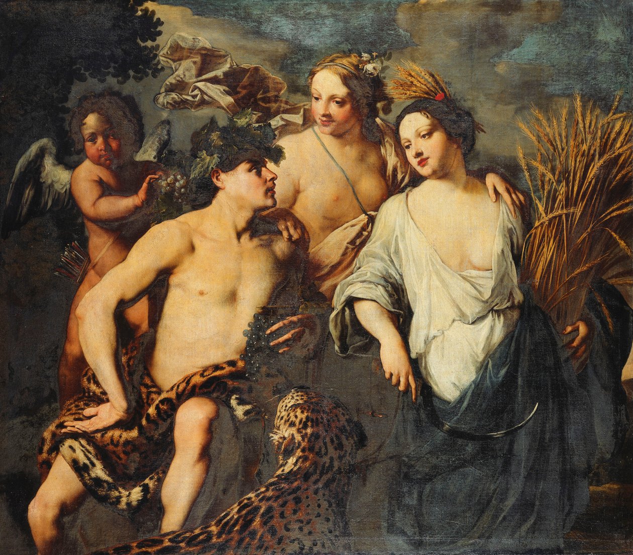 "Ceres és Bacchus nélkül hideg a Vénusz", 1645 alkotó: Jan van Bike Miel