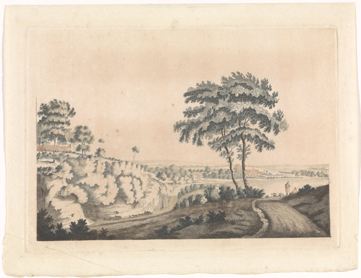 Táj egy kastéllyal a dombon alkotó: Jan van Call (I) (possibly)