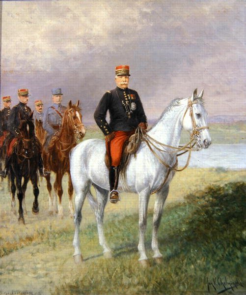 Joseph Joffre marsall (1852-1931) (olaj, vászon) alkotó: Jan van Chelminski