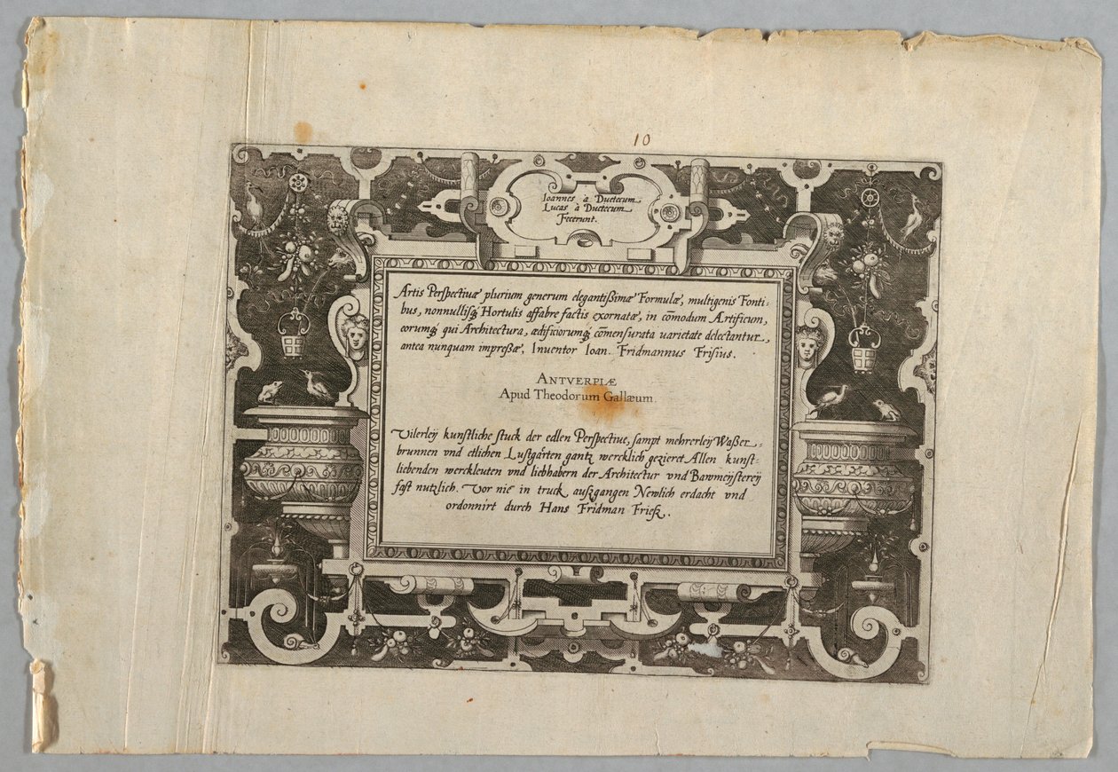 Nyomtatás, lemez alkotó: Jan van Doetechum the Elder