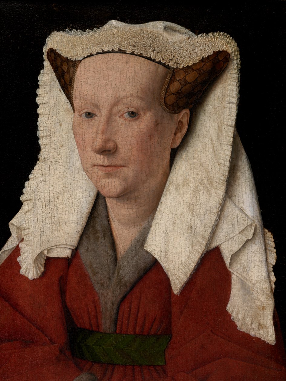 Margareta van Eyck portréjának részlete alkotó: Jan van Eyck