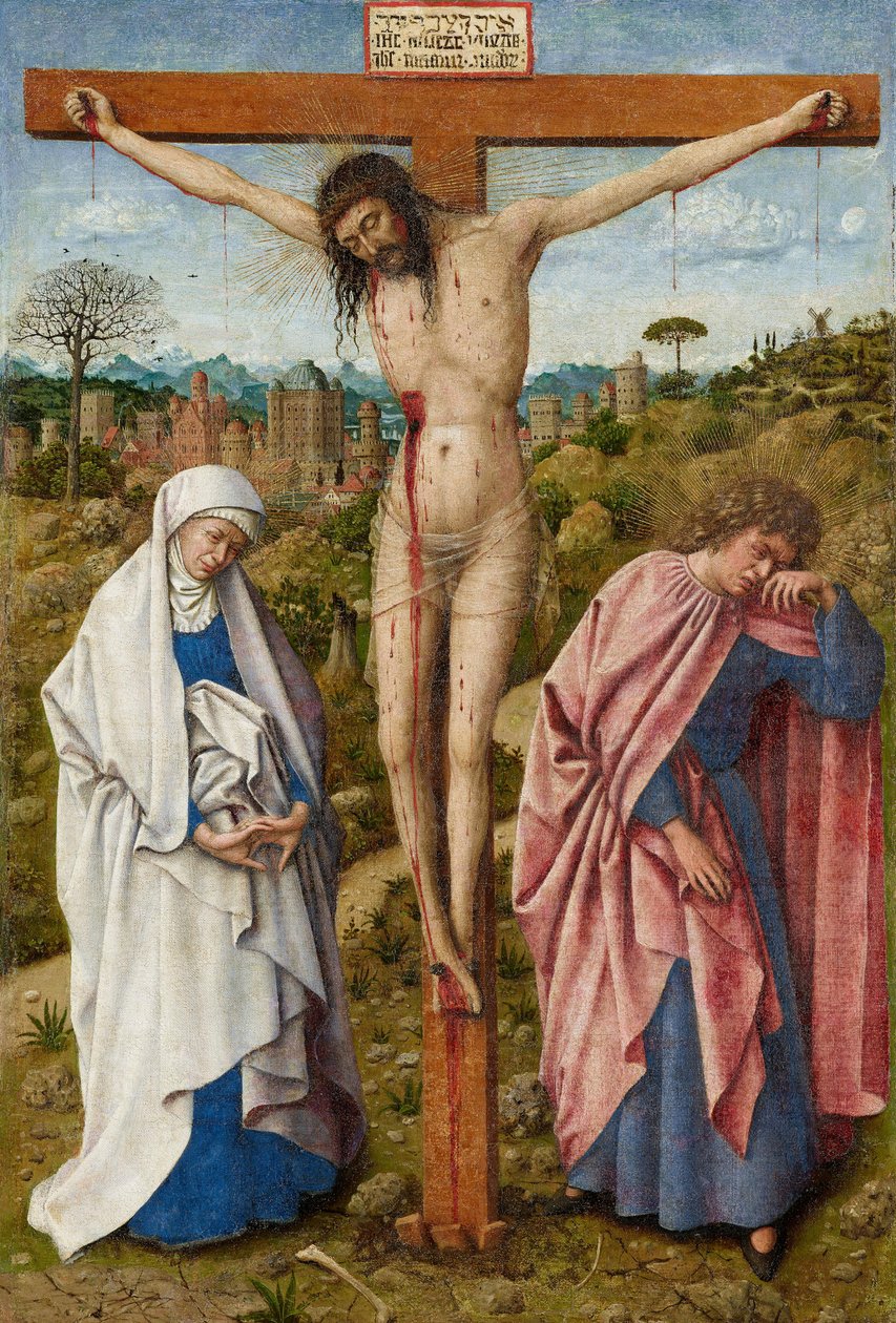 Krisztus keresztre feszítése alkotó: Jan van Eyck