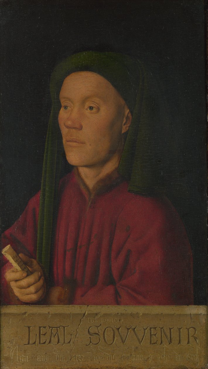 Léal Souvenir hűséges emlékezés, 1432 alkotó: Jan van Eyck