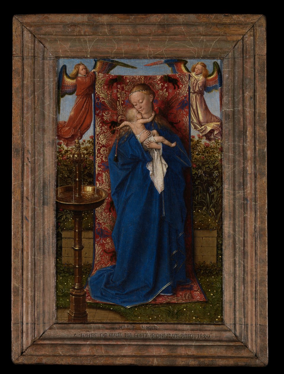 Madonna a szökőkútnál alkotó: Jan van Eyck