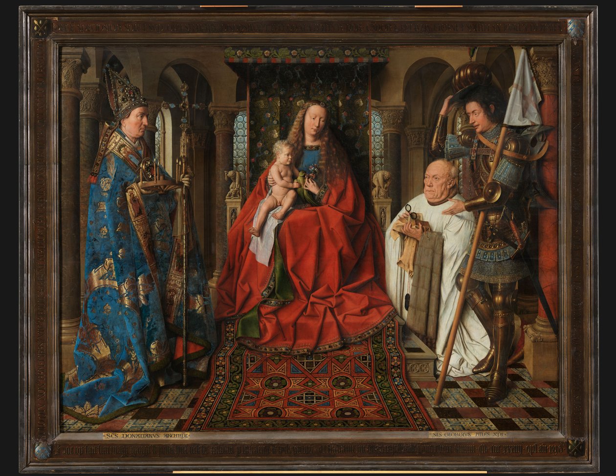 Madonna Joris van der Paele kanonok társaságában alkotó: Jan van Eyck