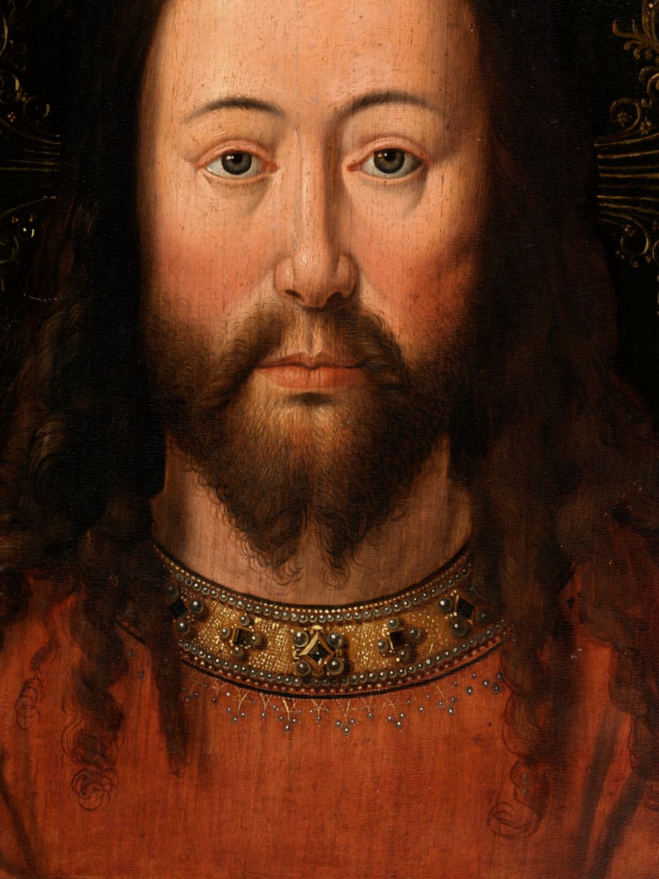 Krisztus portréja (olaj, panel) (részlet) alkotó: Jan van Eyck