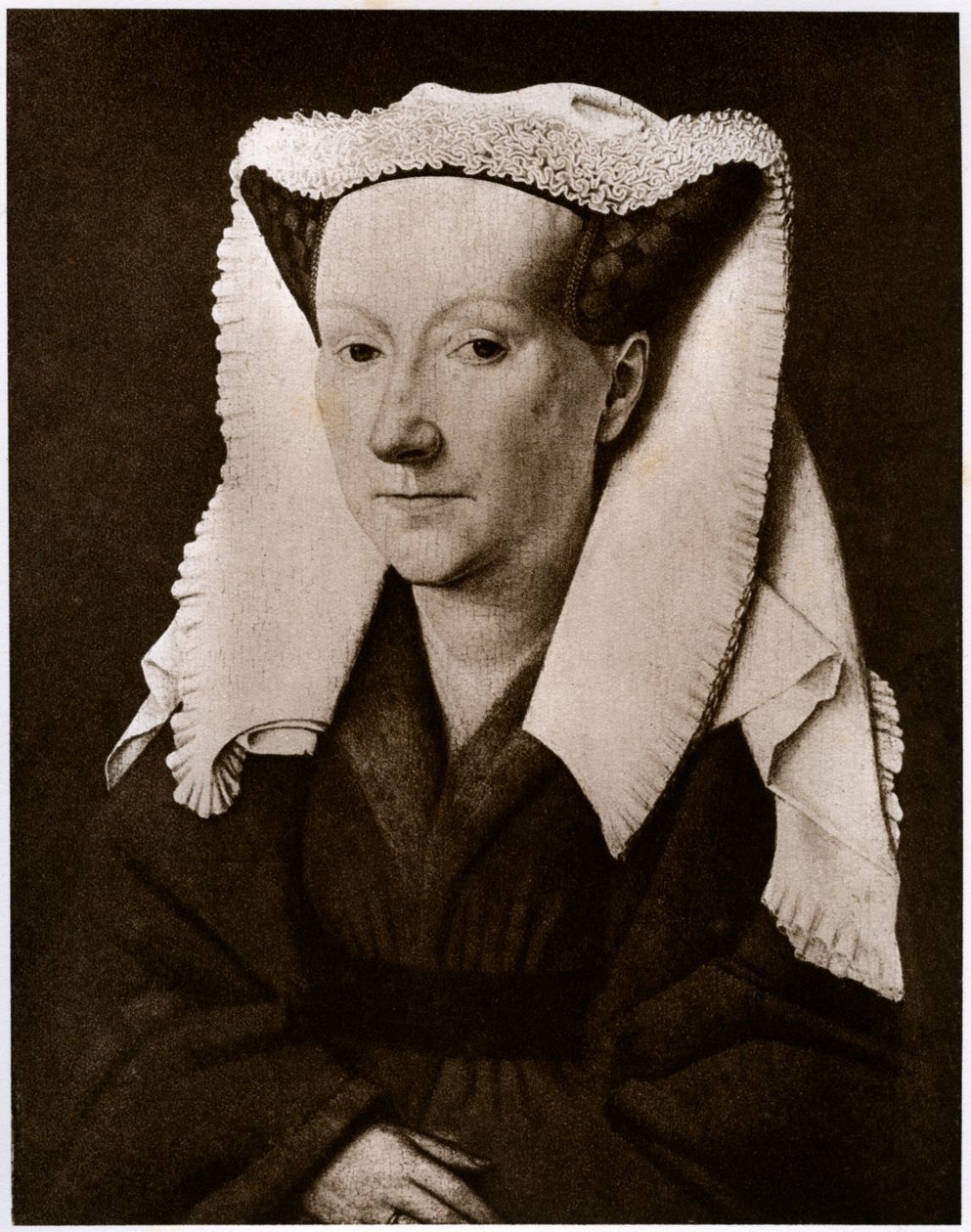 Margaret van Eyck portréja, 1927 alkotó: Jan van Eyck