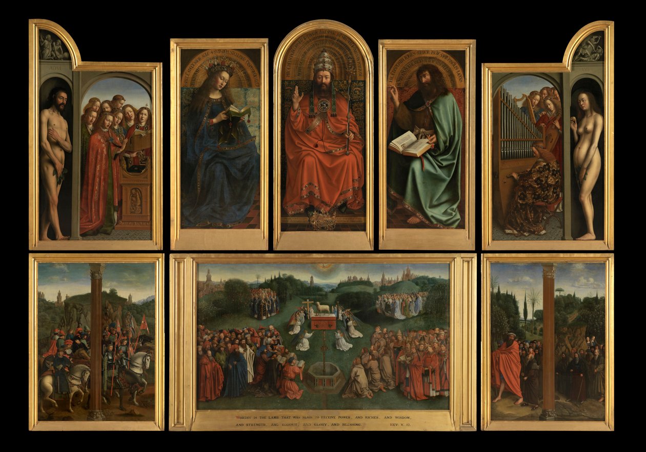 A Bárány imádása alkotó: Jan van Eyck