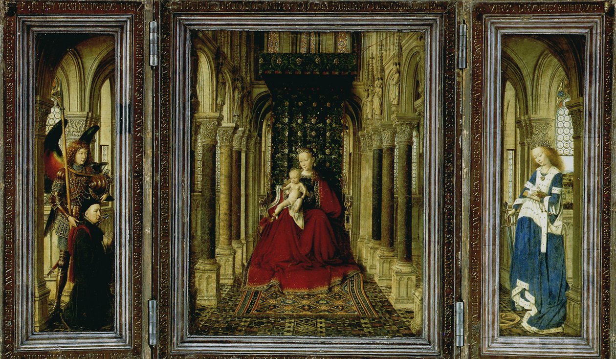A drezdai oltárkép triptichon, 1437 alkotó: Jan van Eyck