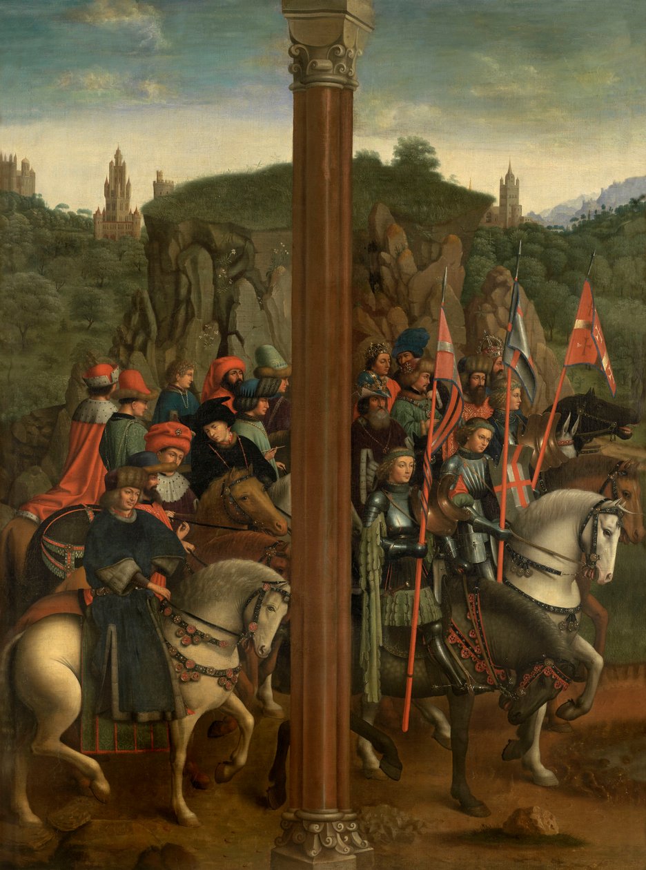 Krisztus lovagjai és az igazságos bírák alkotó: Jan van Eyck