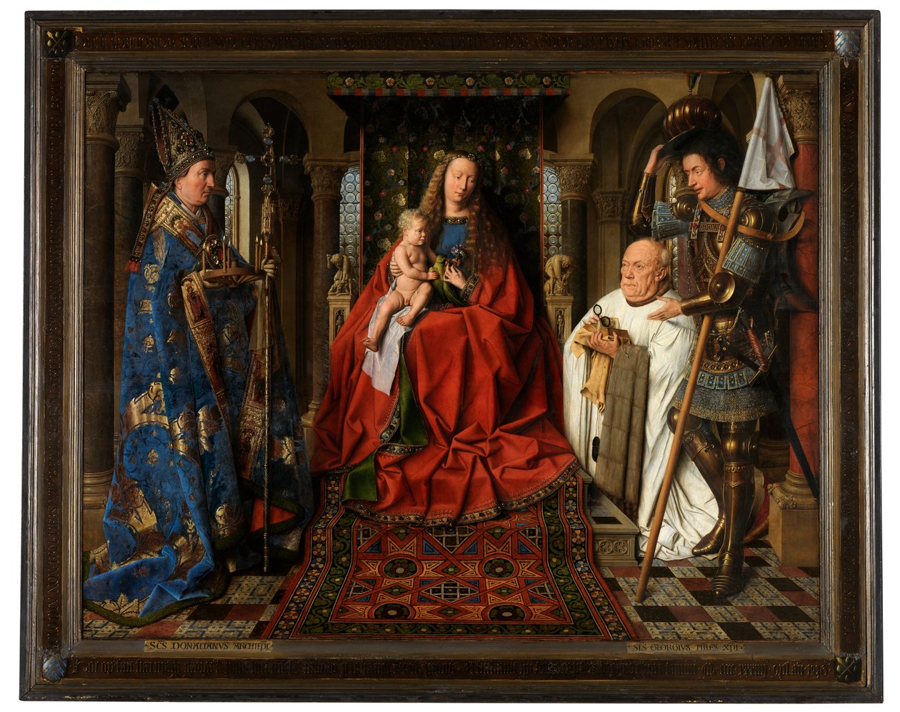 A Szűz és a gyermek Joris van der Paele kanonokkal alkotó: Jan van Eyck
