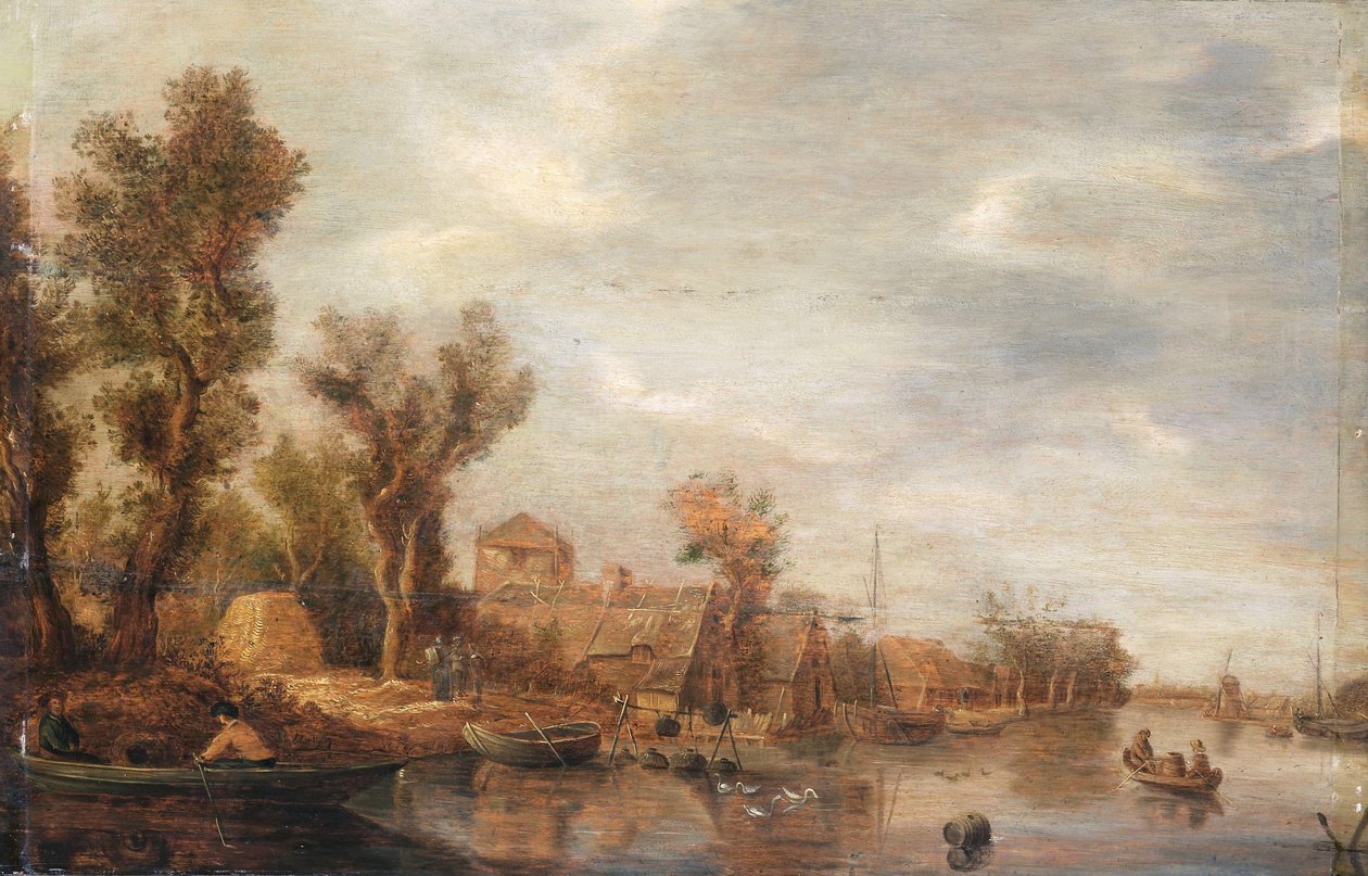 folyóranéző kilátás alkotó: Jan van Goyen (follower of)