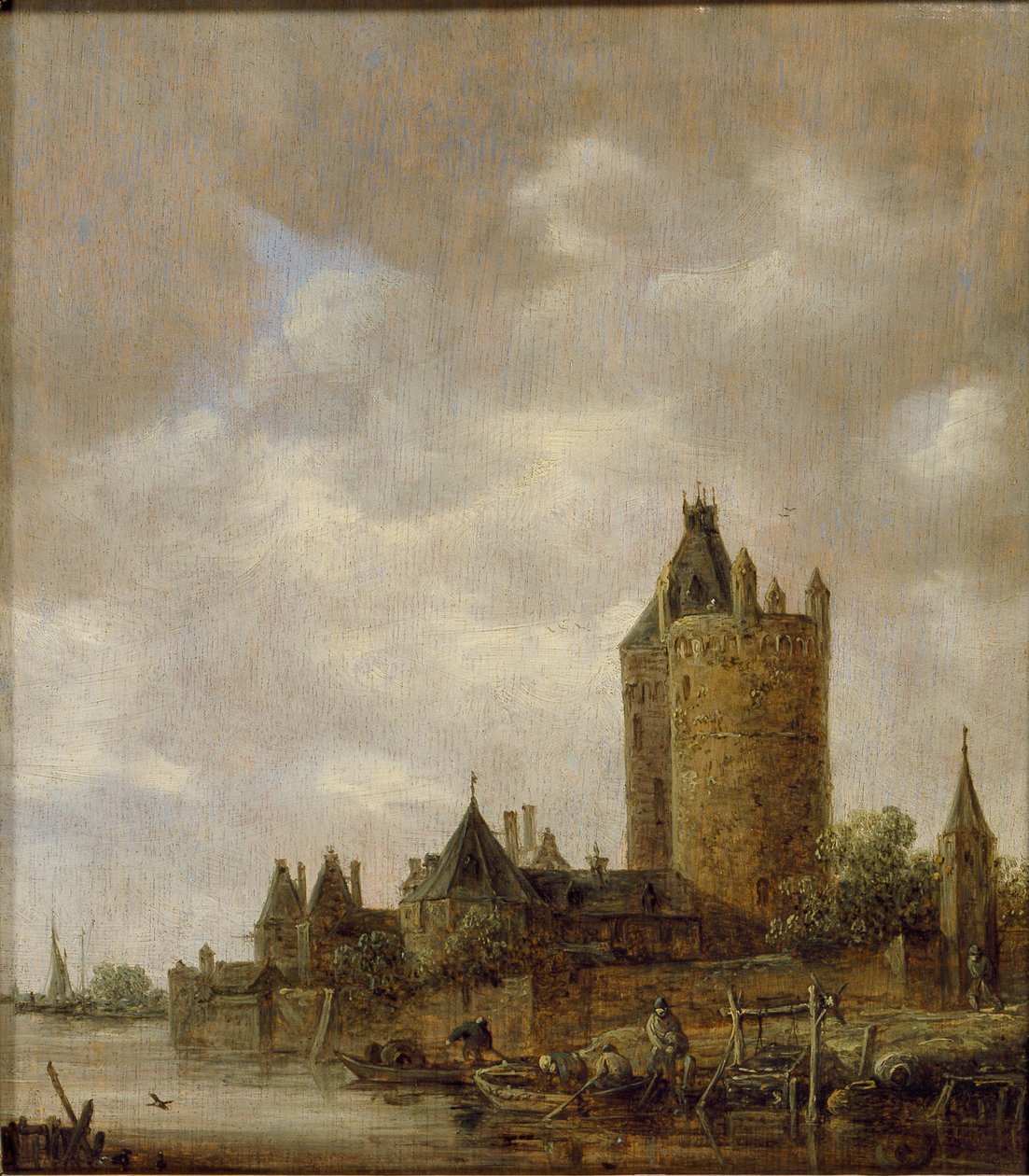 Kastély a folyó mellett, 1647 alkotó: Jan van Goyen