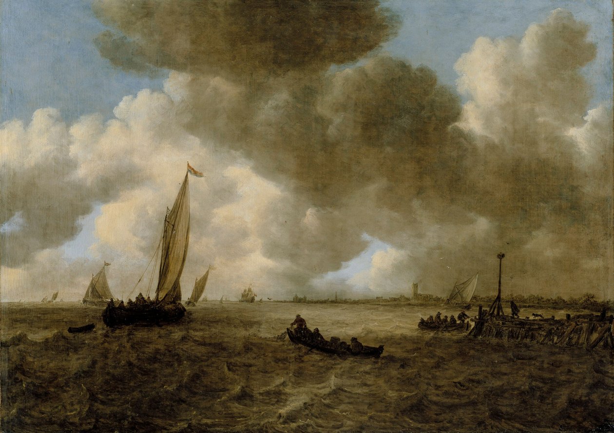 Viharos tengeri tájkép alkotó: Jan van Goyen