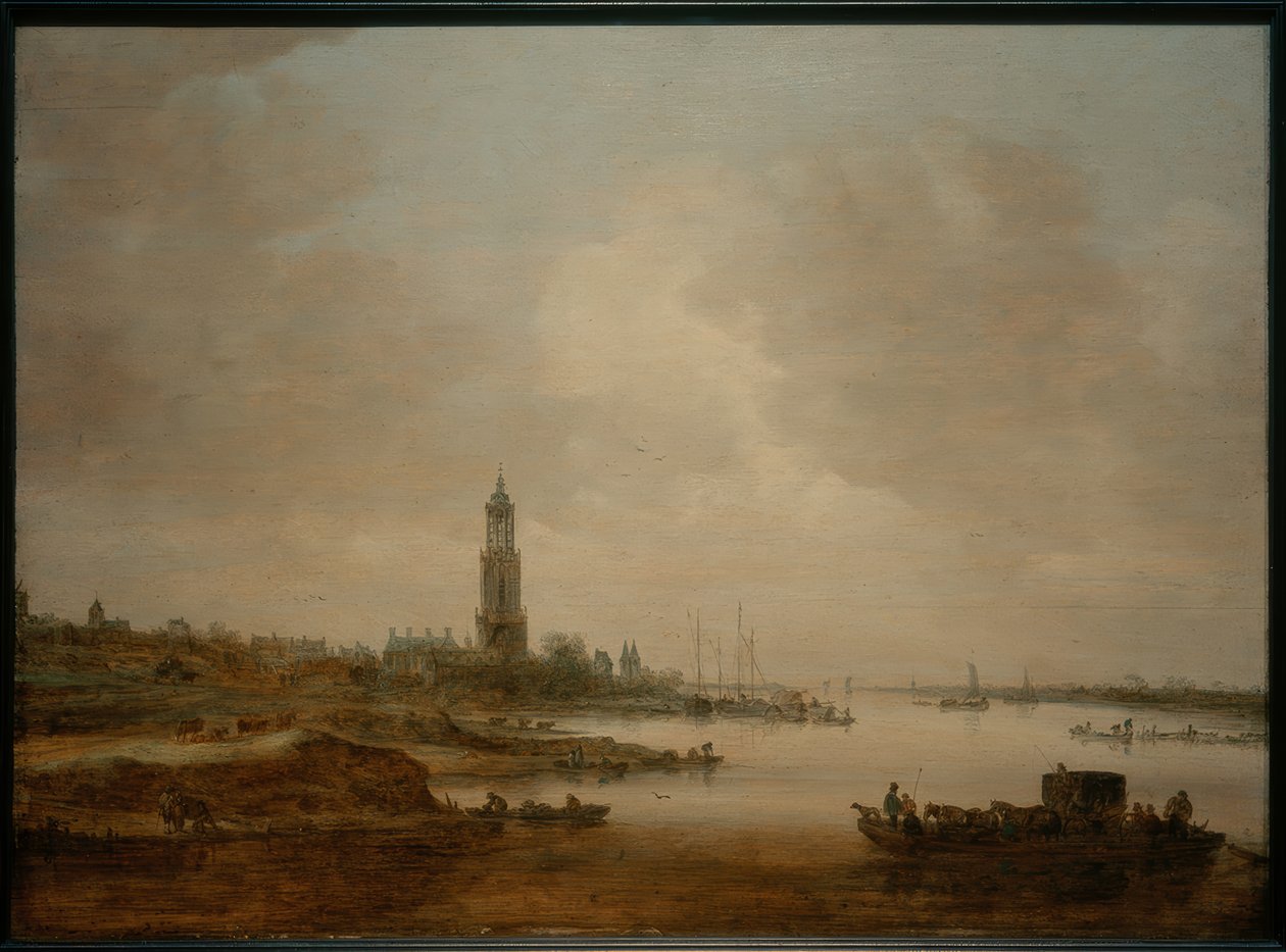 Rhenen kilátása alkotó: Jan Josephsz van Goyen