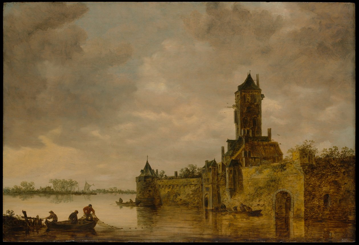 Kastély a folyó partján alkotó: Jan van Goyen