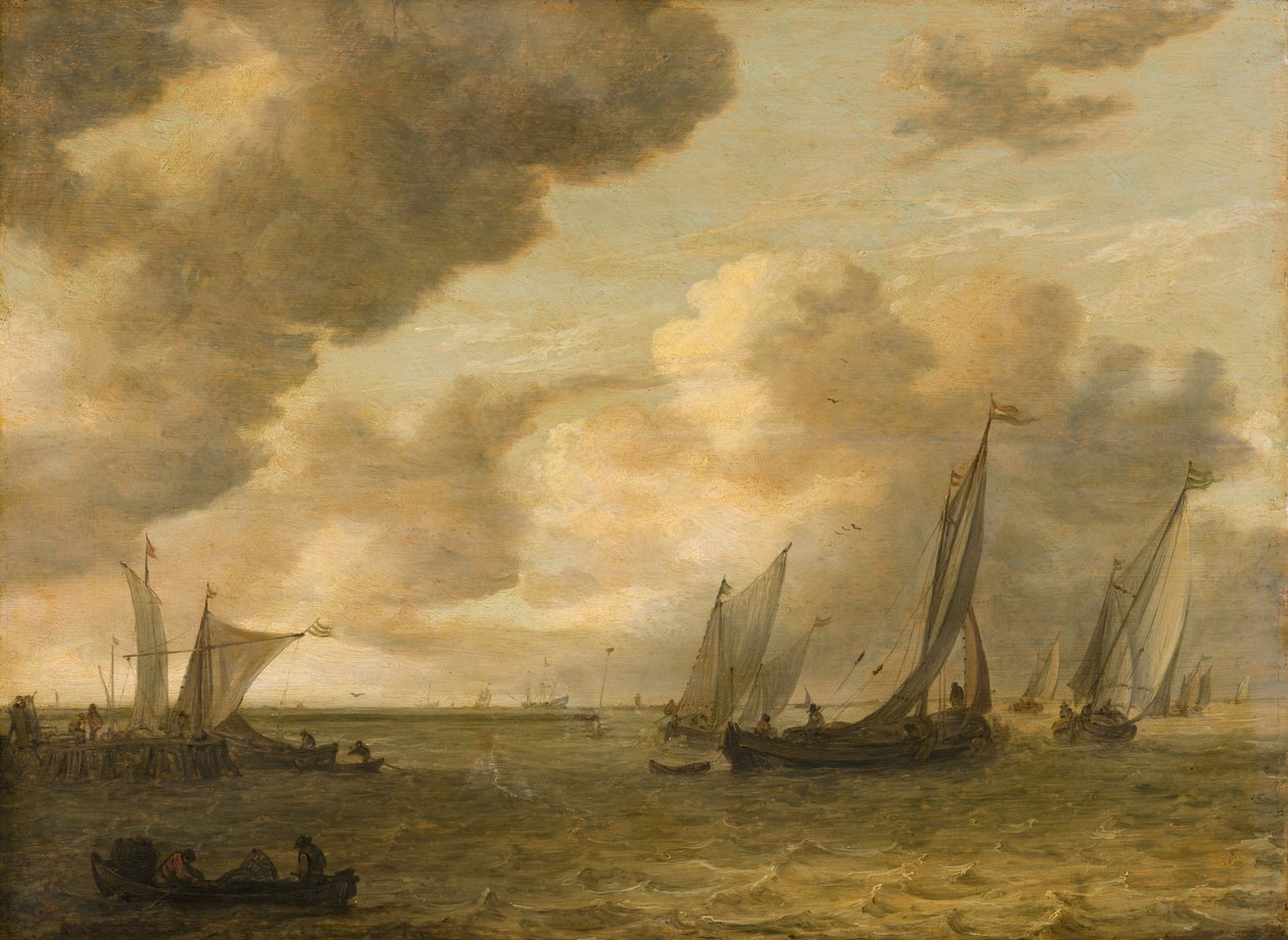 Torkolat vitorlásokkal alkotó: Jan van Goyen